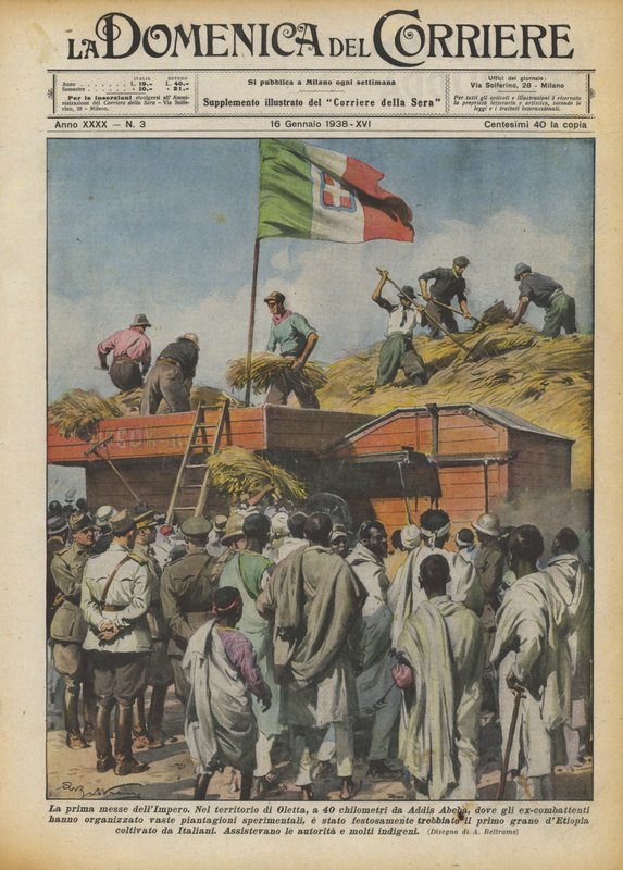 Die erste Ernte des Imperiums von Achille Beltrame