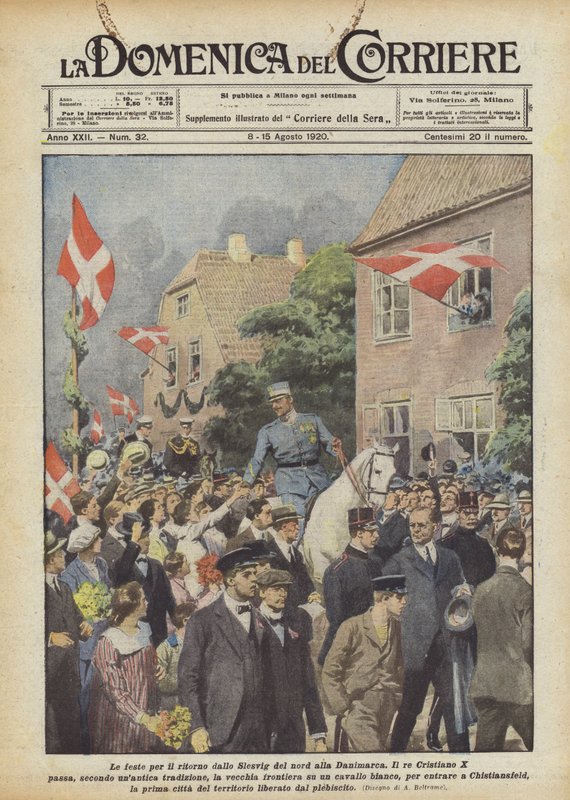Die Feierlichkeiten zur Rückkehr Nordschleswigs nach Dänemark von Achille Beltrame