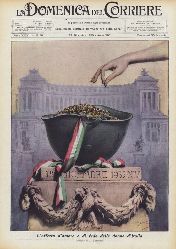 Das Liebes- und Glaubensangebot der Frauen Italiens von Achille Beltrame