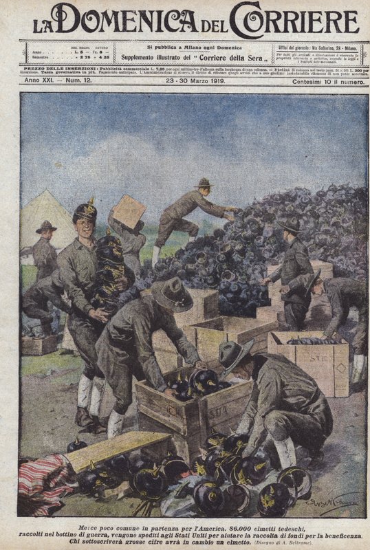 Seltene Waren auf dem Weg nach Amerika von Achille Beltrame