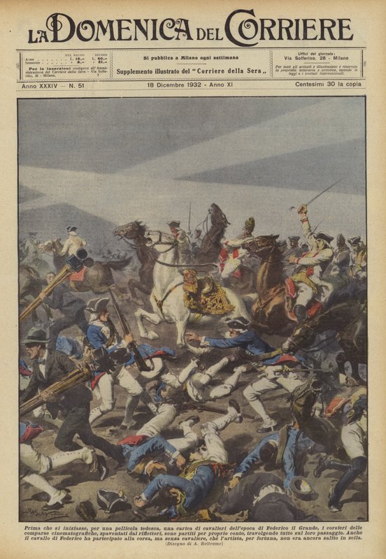 Bevor eine Ladung Ritter aus der Zeit Friedrichs für einen deutschen Film begann? von Achille Beltrame