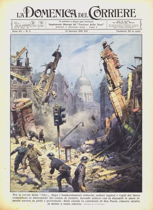 Zwischen den Ruinen der City von Achille Beltrame
