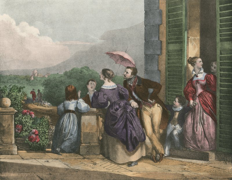 Rückkehr von der Jagd, Rückkehr der Sportler von Achille Devéria