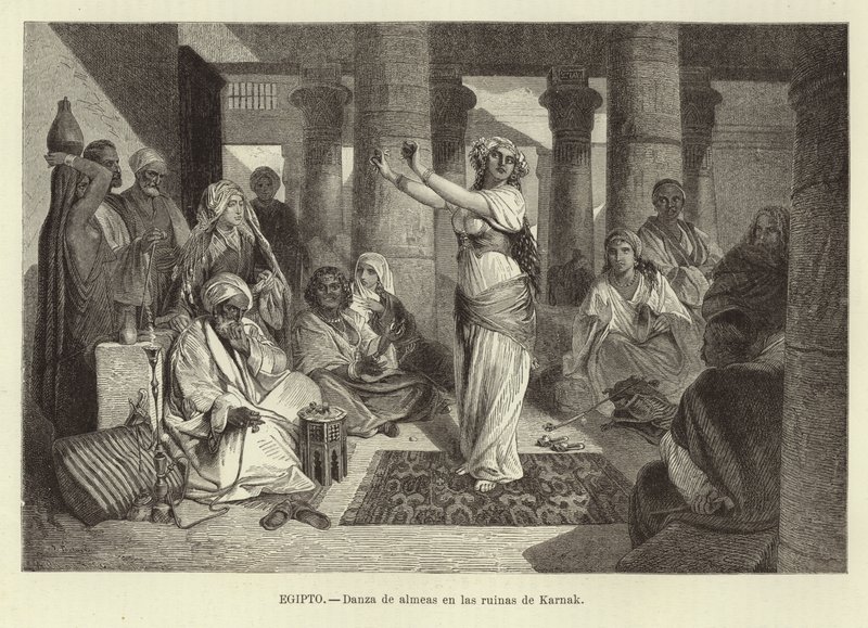 Ägypten - Tanzen in den Ruinen von Karnak von Adolf Closs
