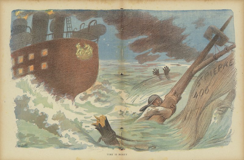 Illustration für Le Rire von Adolphe Leon Willette