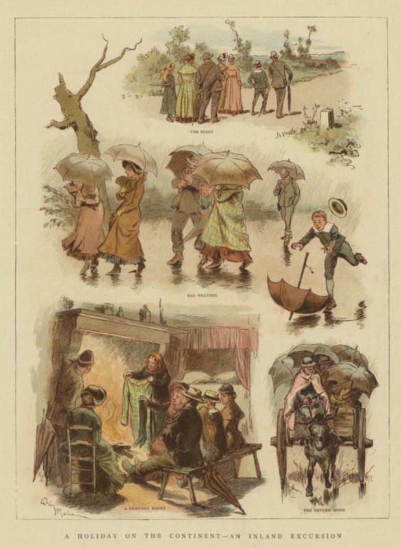 Ein Urlaub auf dem Kontinent, ein Binnenausflug von Adrien Emmanuel Marie