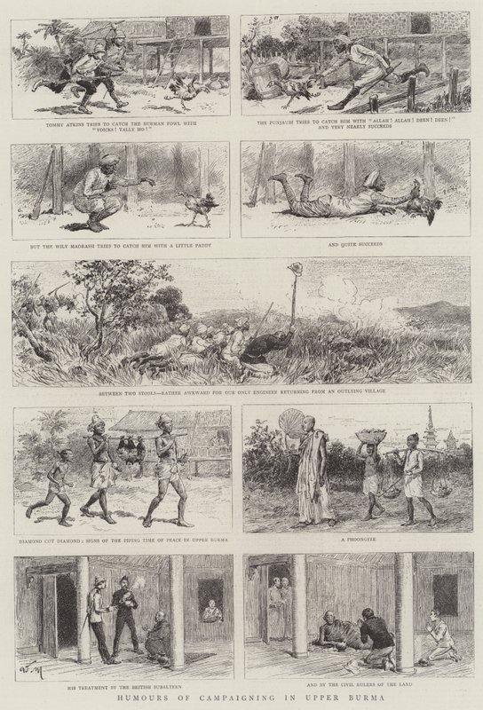 Humor des Feldzugs in Oberburma von Adrien Emmanuel Marie