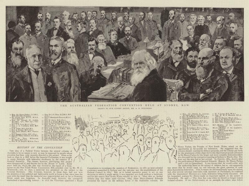 Die Australische Föderationskonvention in Sydney, NSW von Albert Henry Fullwood