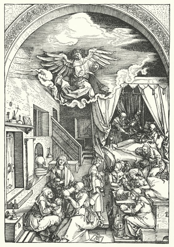 Die Geburt der Jungfrau von Albrecht Dürer