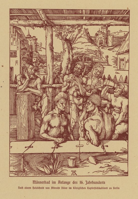 Männerbäder, frühes 16. Jahrhundert von Albrecht (after) Durer or Duerer