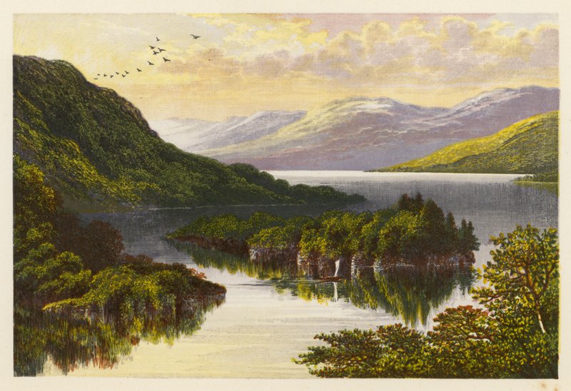 Schottische Loch-Landschaft: Loch Katrine von Alexander Francis (after) Lydon