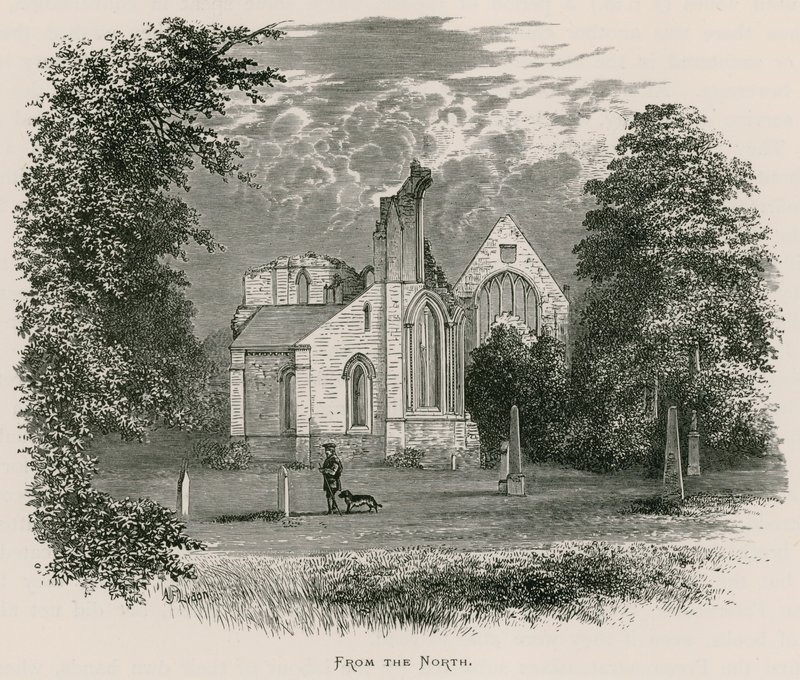 Dryburgh Abbey, von Norden von Alexander Francis Lydon