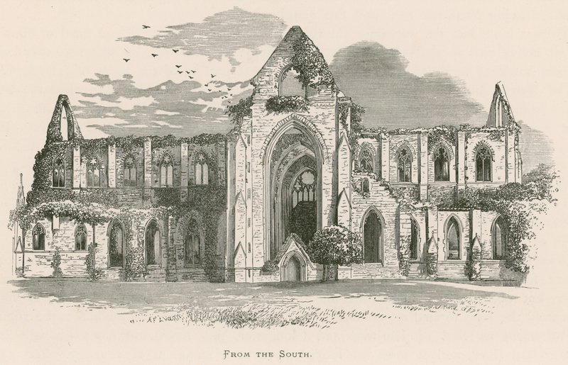 Tintern Abbey, von Süden von Alexander Francis Lydon