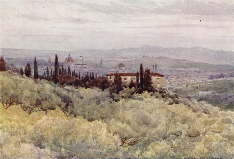 Florenz vom Olivengarten von San Domenico von Alexander Henry Hallam Murray
