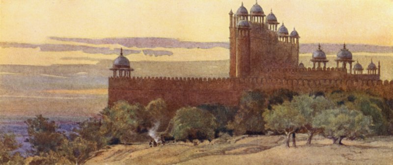 Die Moschee und das Siegestor, Fatehpur Sikri von Alexander Henry Hallam Murray