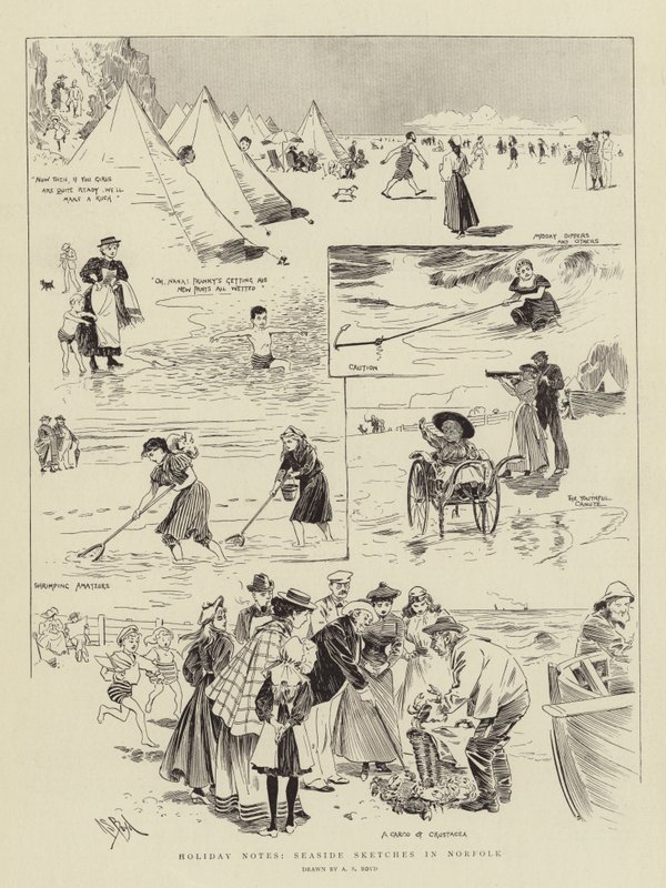 Feriennotizen, Skizzen am Meer in Norfolk von Alexander Stuart Boyd