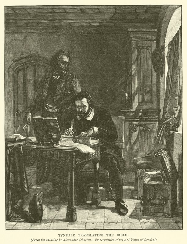 Tyndale übersetzt die Bibel von Alexander after Johnston