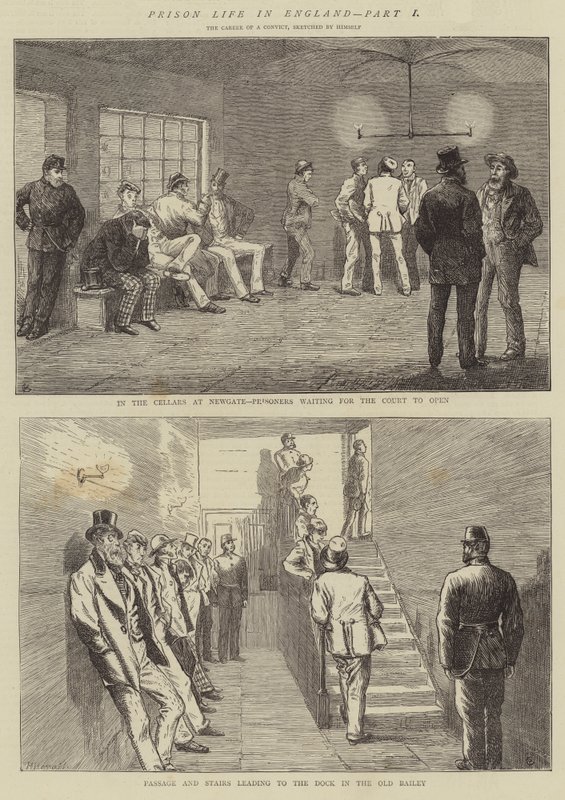 Gefängnisleben in England, Teil I, die Karriere eines Sträflings von Alfred Chantrey Corbould