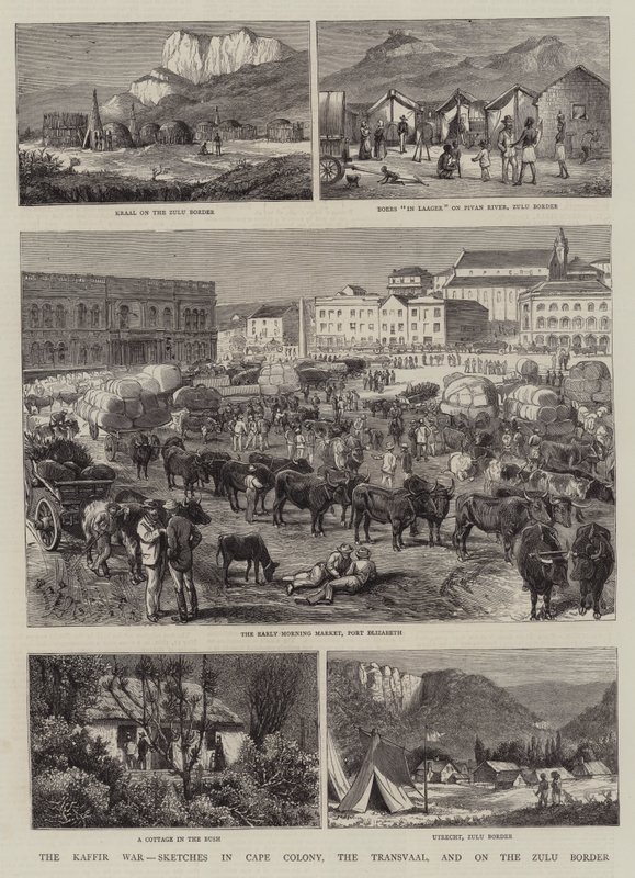 Der Kaffir-Krieg, Skizzen in der Kapkolonie, dem Transvaal und an der Zulu-Grenze von Alfred Chantrey Corbould