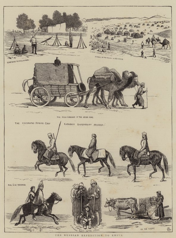 Die russische Expedition nach Chiwa von Alfred Chantrey Corbould