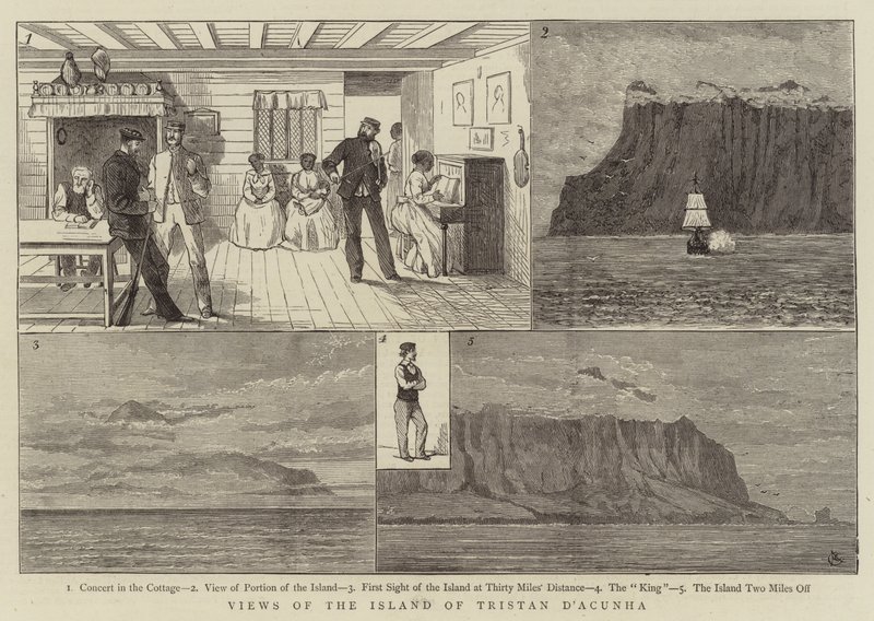 Ansichten der Insel Tristan d