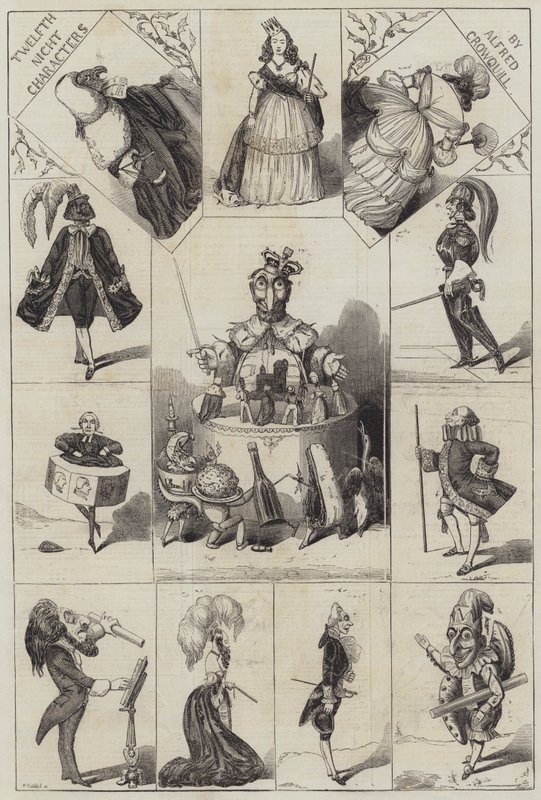 Charaktere der Zwölfte Nacht von Alfred Crowquill