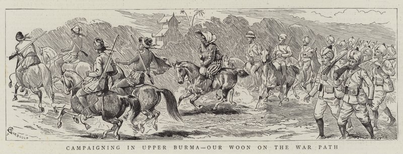 Kampagne in Oberburma, unser Woon auf dem Kriegspfad von Alfred Chantrey Corbould