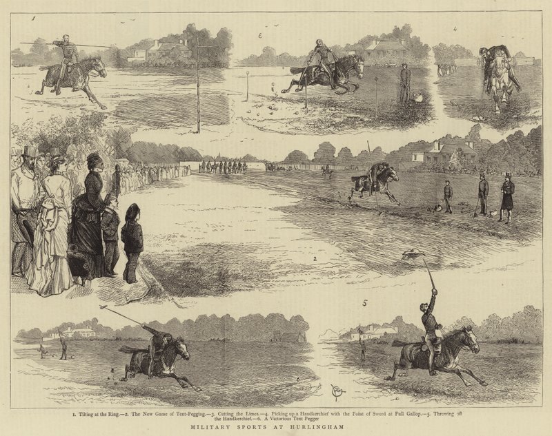 Militärsport in Hurlingham von Alfred Chantrey Corbould