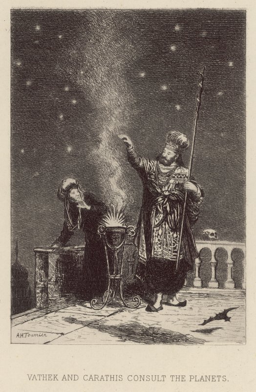 Vathek und Carathis konsultieren die Planeten von Alfred Holst Tourrier