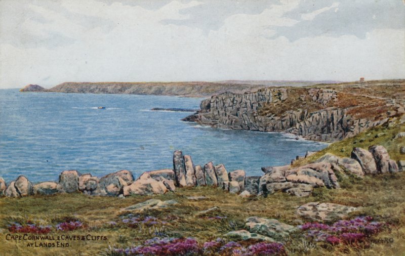 Kap Cornwall und Höhlen und Klippen am Lands End von Alfred Robert Quinton
