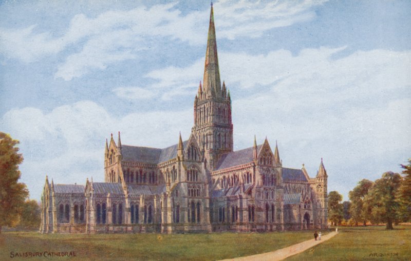 Kathedrale von Salisbury von Alfred Robert Quinton