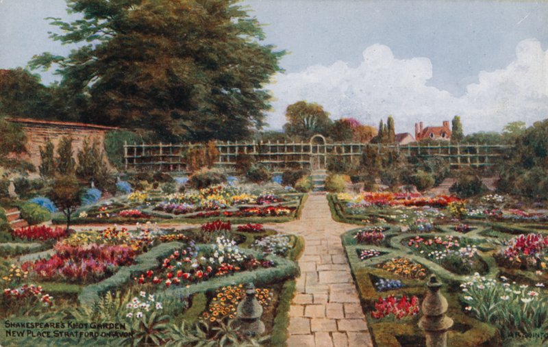 Shakespeares Knotengarten, New Place, Stratford-on-Avon von Alfred Robert Quinton
