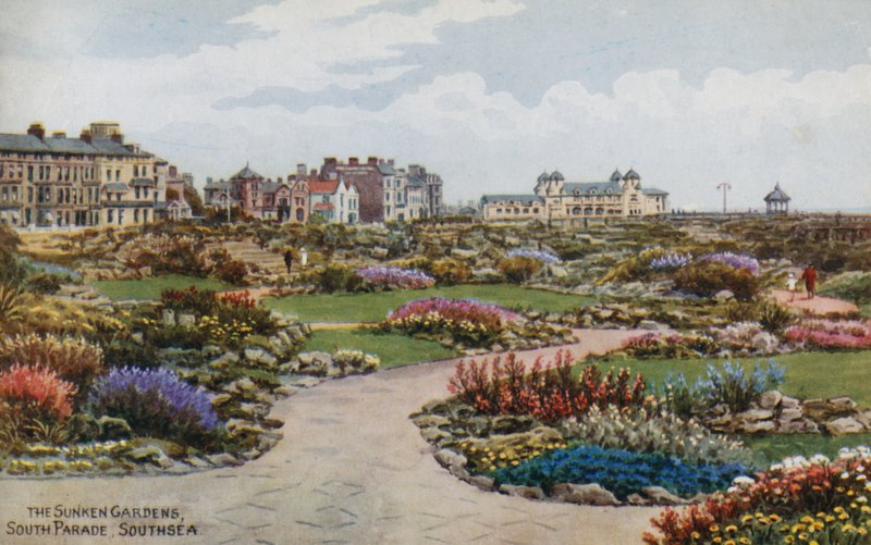 Die versunkenen Gärten, South Parade, Southsea von Alfred Robert Quinton