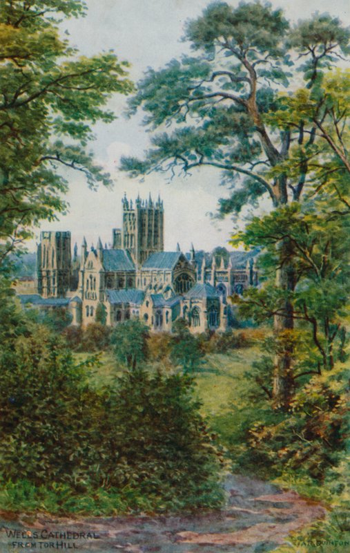 Kathedrale von Wells, vom Tor Hill aus von Alfred Robert Quinton