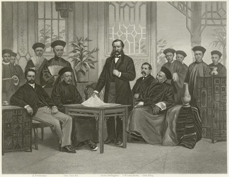 Chinesische Botschaft an ausländische Mächte, 1868 von Alonzo Chappel