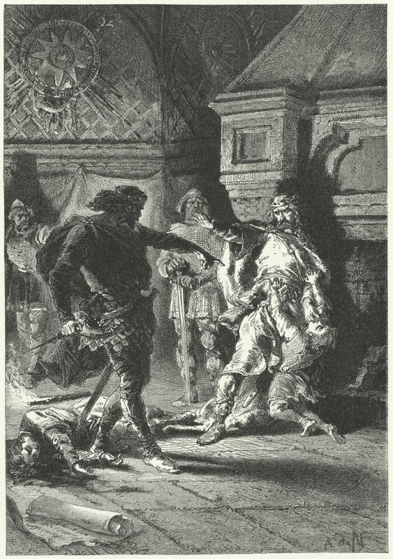 Chlodwig I. setzt seinen Willen als König der Franken durch von Alphonse Marie de (after) Neuville