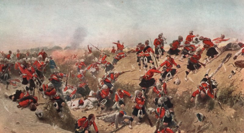 Sturm auf Tel el Kebir durch die Black Watch, Ägypten, 1882 von Alphonse Marie de Neuville