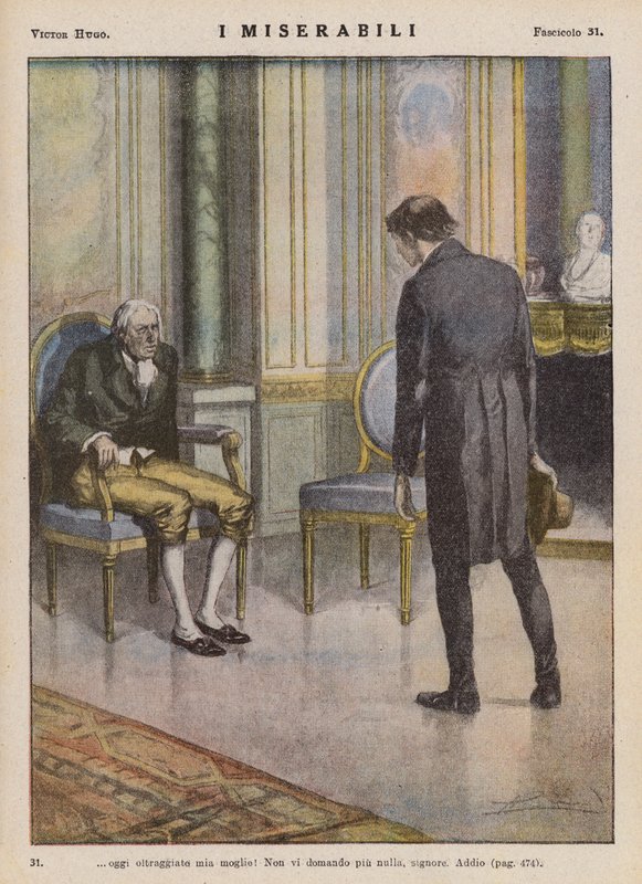 Illustration für Les Miserables von Victor Hugo von Ambrogio Lombardi