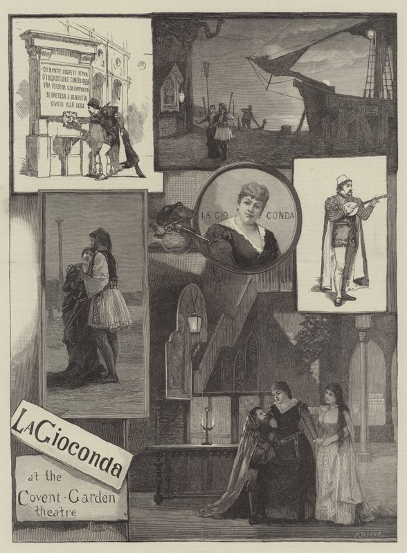 La Gioconda im Covent Garden Theatre von Amedee Forestier