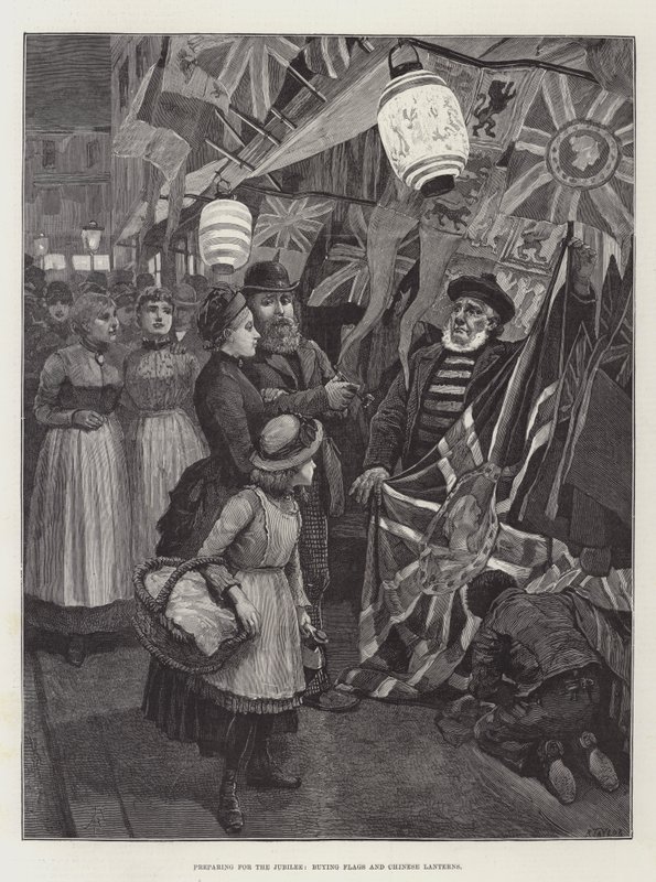 Vorbereitung auf das Jubiläum, Kauf von Fahnen und chinesischen Laternen von Amedee Forestier