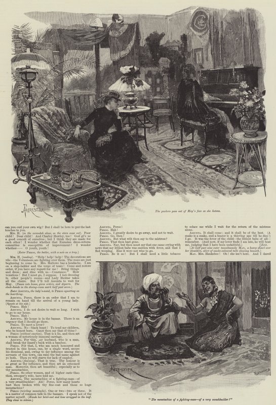 Mrs. Hauksbee sitzt aus, eine unhistorische Extravaganz, von Rudyard Kipling von Amedee Forestier