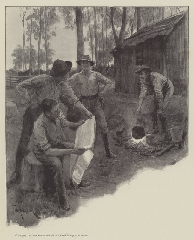 Das Fünfjahrestreffen, von Walter Besant von Amedee Forestier