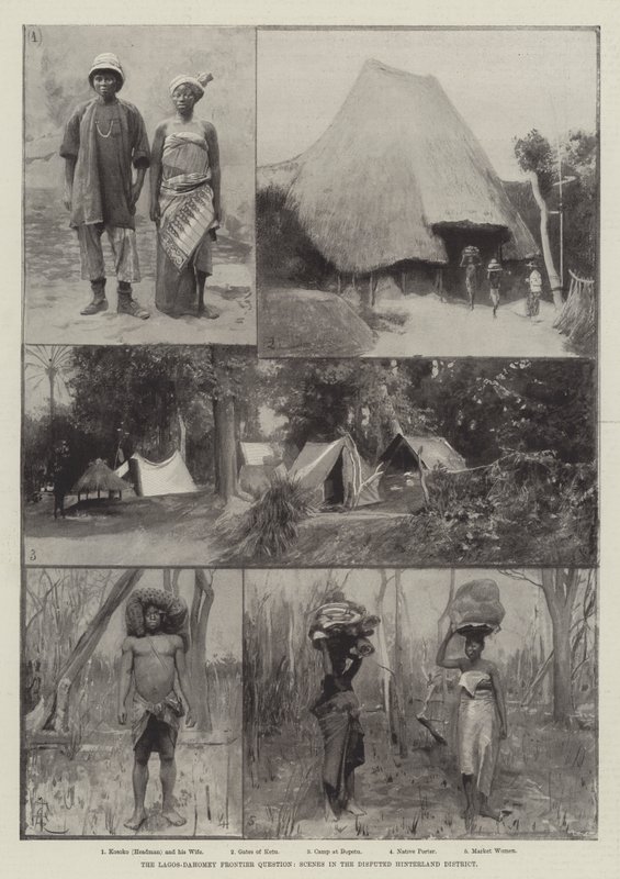 Die Lagos-Dahomey-Grenzfrage, Szenen im umstrittenen Hinterland von Amedee Forestier