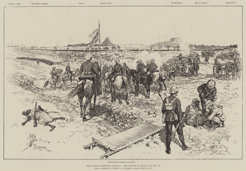 Der Konflikt an der Sudan-Frontier, die Schlacht von Ginnis am 30. Dezember von Amedee Forestier