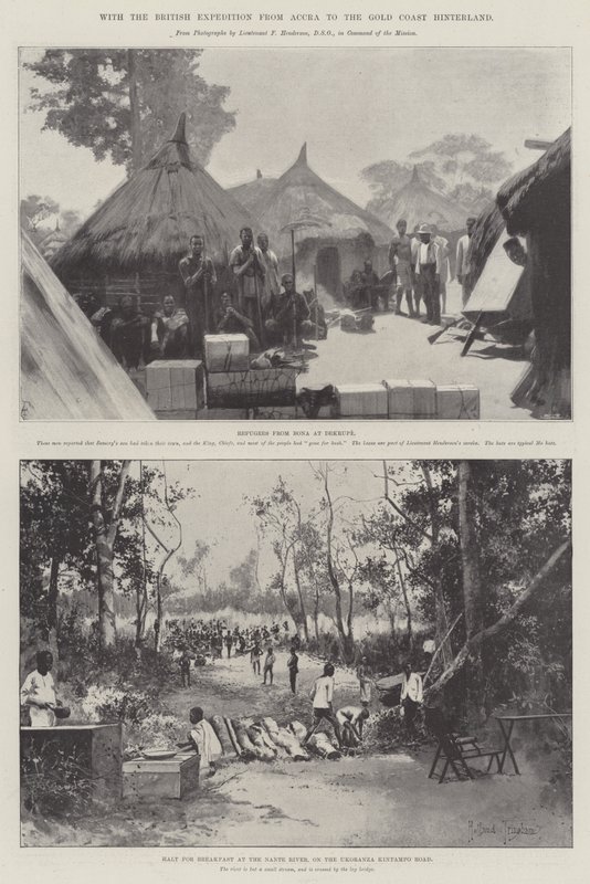 Mit der britischen Expedition von Accra ins Hinterland der Goldküste von Amedee Forestier