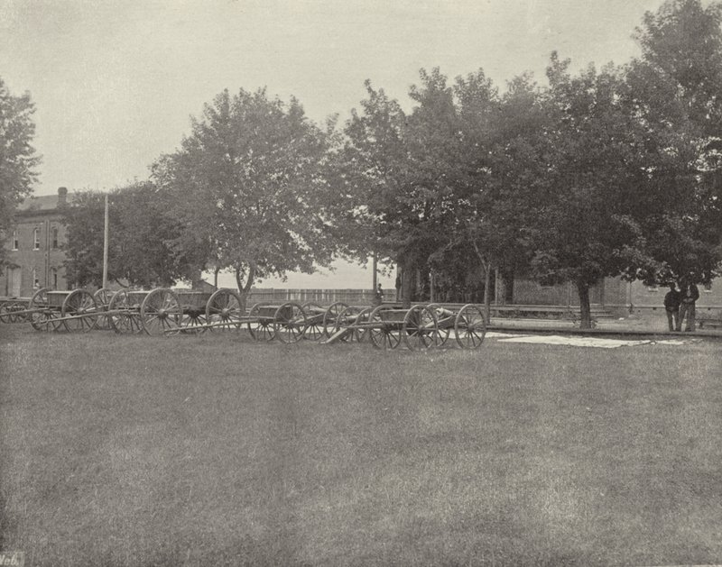 Batterie in Fort Omaha, Nebraska von American Photographer (after)