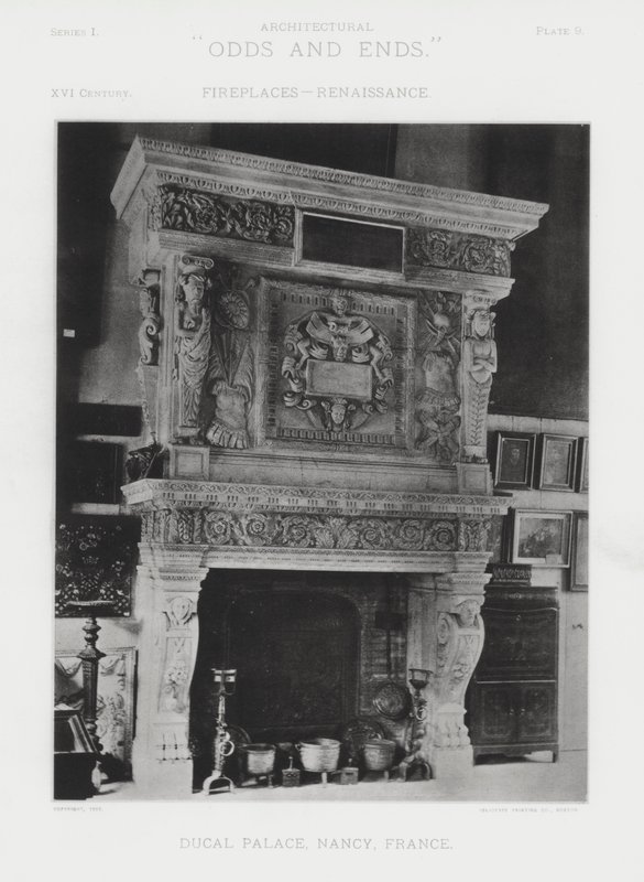 Kamin: Herzogspalast, Nancy, Frankreich von American Photographer (after)