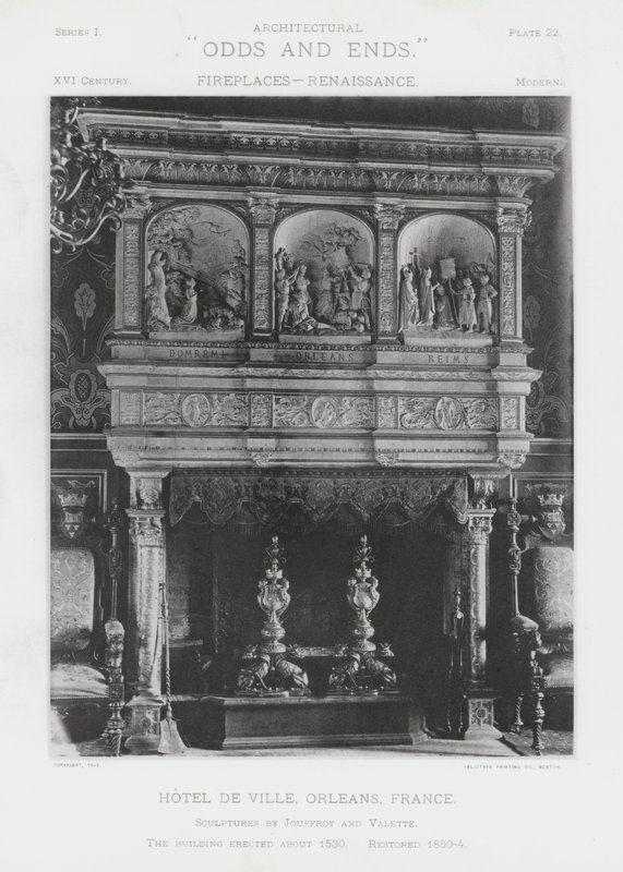 Kamin: Rathaus, Orleans, Frankreich von American Photographer (after)