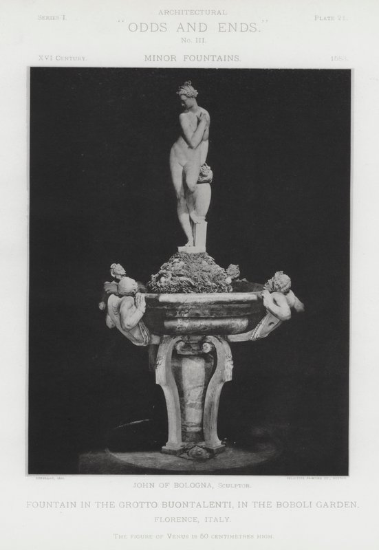 Brunnen in der Grotte Buontalenti, im Boboli-Garten, Florenz, Italien von American Photographer (after)