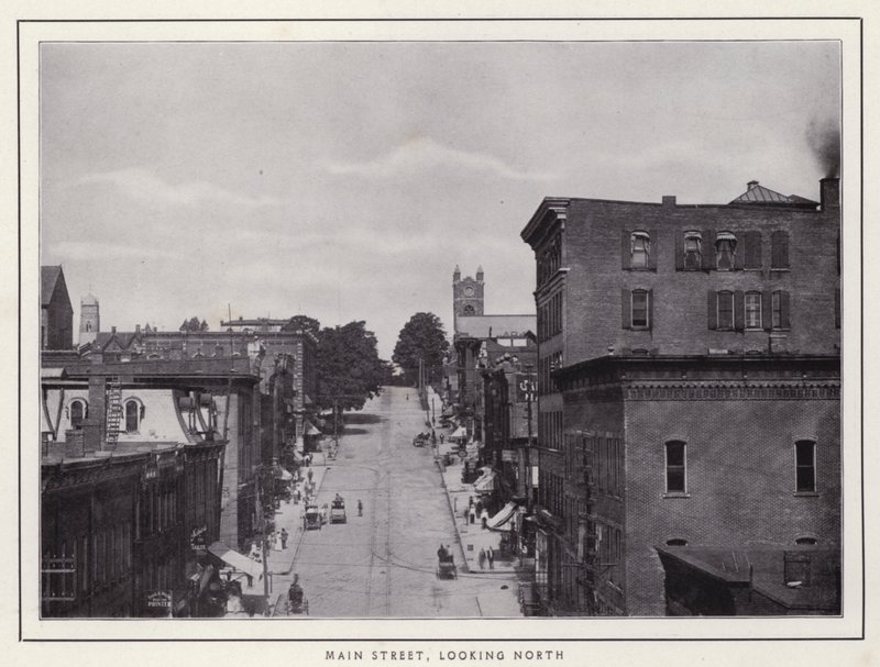 Jamestown, NY: Main Street, Blick nach Norden (s/w Foto) von American Photographer (after)